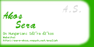 akos sera business card